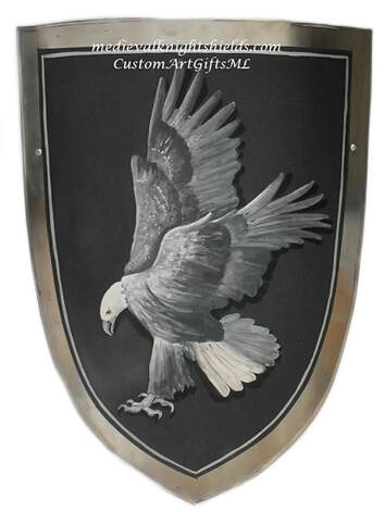 Eagle shield of arms heater shield
