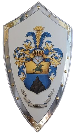Knight shield with Coat of Arms Kuhn