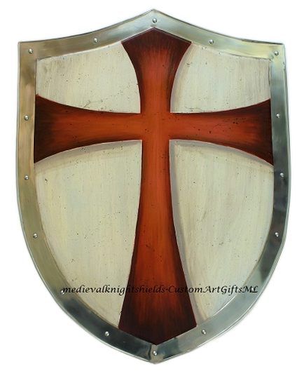 Saint George cross knight shield