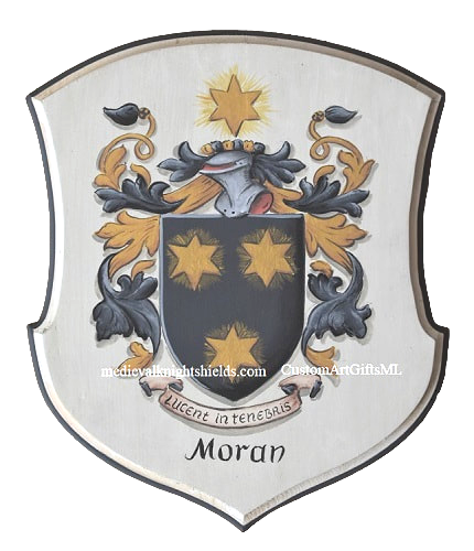 Moran family Coat of Arms wall plaque