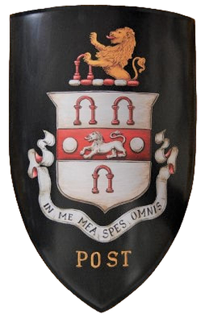 Medieval shield family crest Post