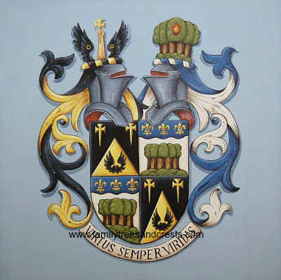  France-Hayhurst Coat of Arms  on  canvas 