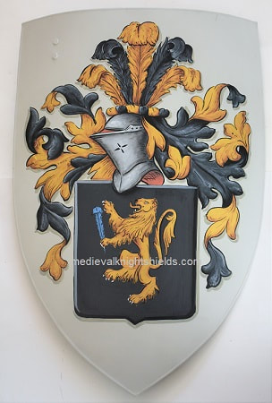 Custom painted metal knight shield - battle shield