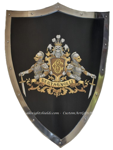 Bertacnolli Coat of Arms knight shield
