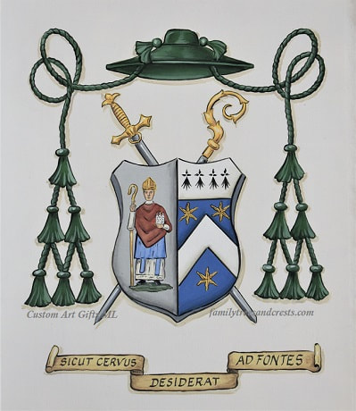 Bishop - Religious Coat of Arms, Church Logos - Ecclesiastical Heraldry 