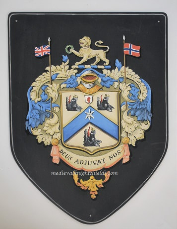  Booth Coat of Arms aluminum shield, outdoor shield
