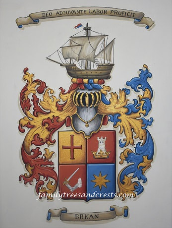 Brkan  Coat of Arms painting