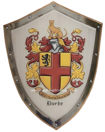  Burke Coat of Arms knight shield