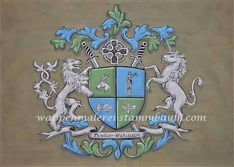 Custom designed Newton Coat of Arms