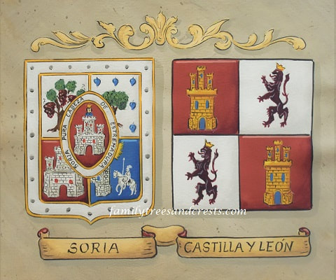 Coat of Arms Soria and Castilla Y Leon
