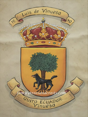 Family crest Coat of Arms Vinuesa