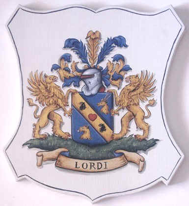 Lordi  coat of arms - family crest painting