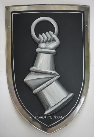Metal heater shield August Coat of Arms shield