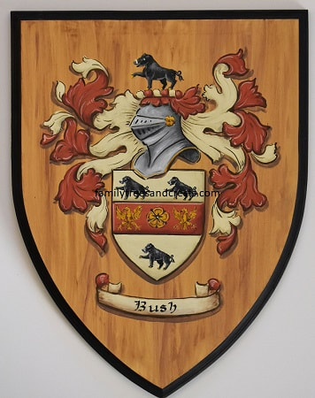 Stevens Coat of Arms plaque Old English 