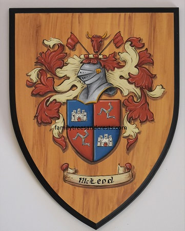 Fogarty Coat of Arms painting wooden plaque