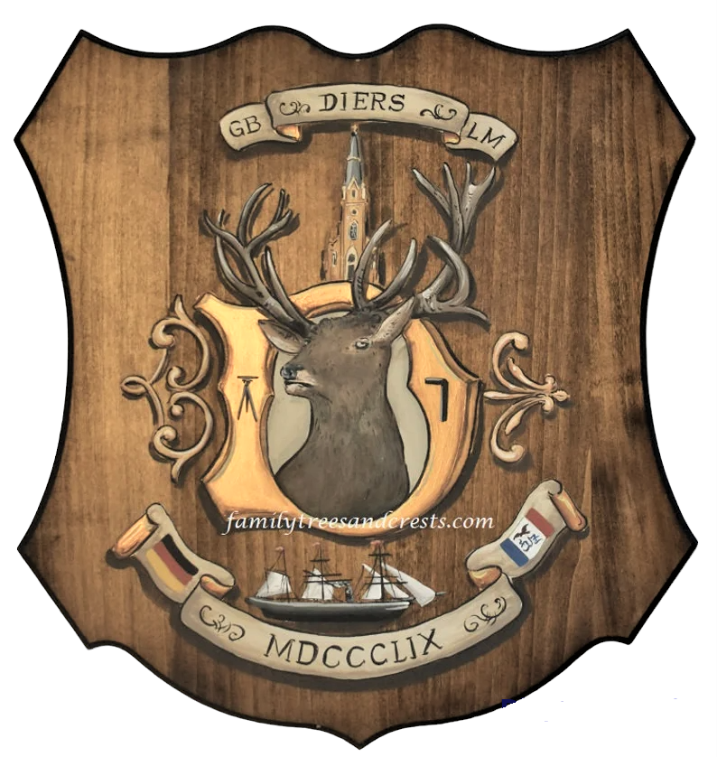 Custom Coat of Arms plaque novelty crest