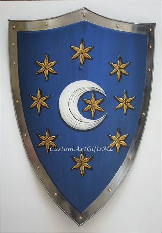 Duggan coat of arms knight shield
