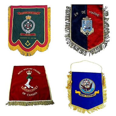 Military or sports club pennant  embroidery flag