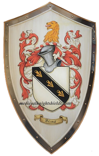 Blind Coat of Arms - Metal medieval knight shield