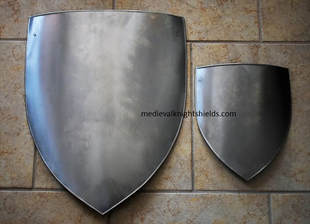 Medieval heater knight shields blank metal shields