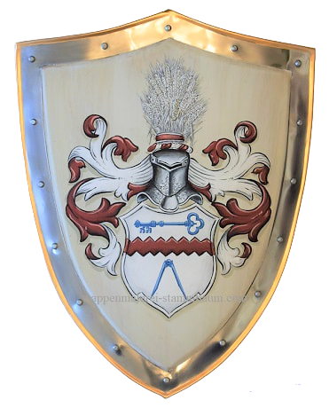  Groeb family crest knight shield