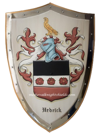 Hedrick Coat of Arms shield -  medieval shield