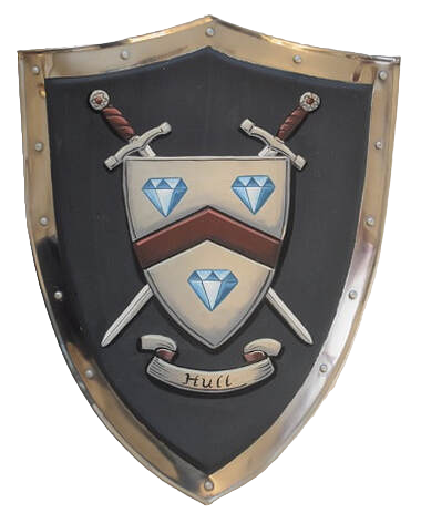 Company logo  - coat of arms  metal shield