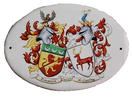 Wedding Coat of Arms - custom family crest ceramic