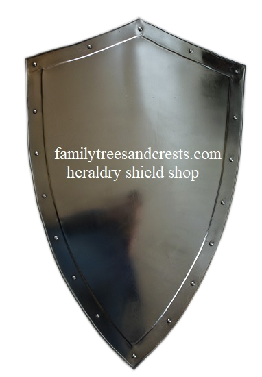 Blank metal knight shield -  SCA shield