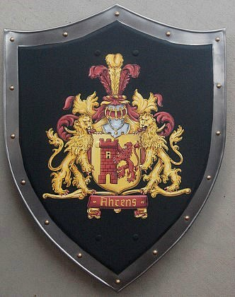 Small knight shield with Coat of Arms Ahrens