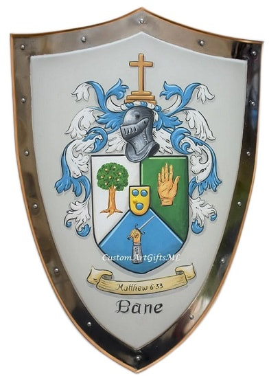 Family crest shield - religious shield