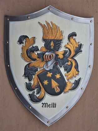 Small medieval shield with Coat of Arms Meili