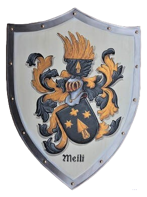 Small medieval shield with Coat of Arms Meili