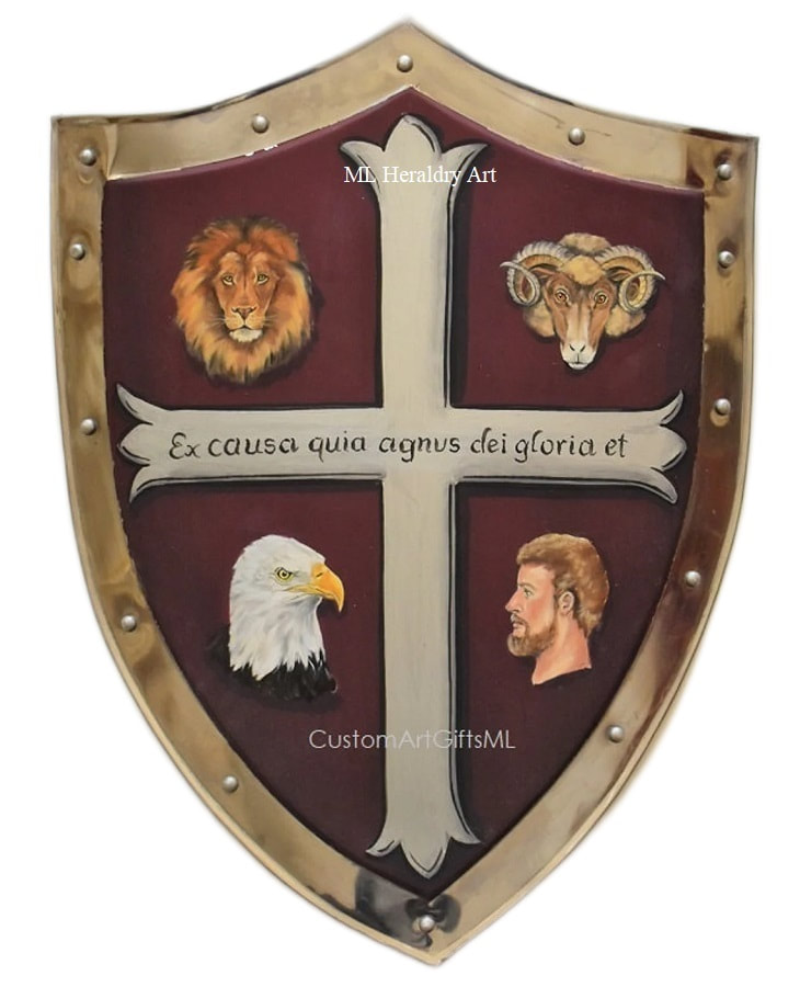 Religious Coat of Arms knight shield