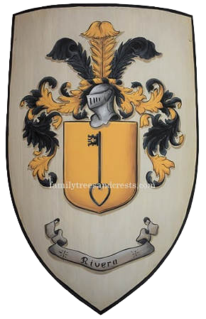 Rivera Coat of Arms knight shield