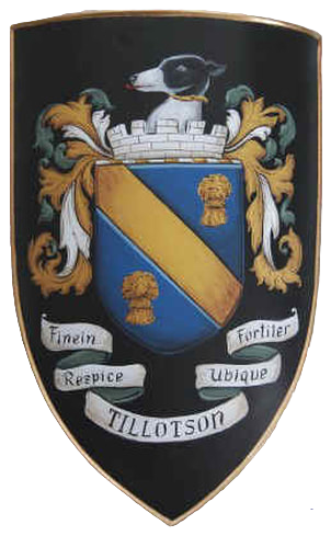 Tillotson Coat of Arms shield