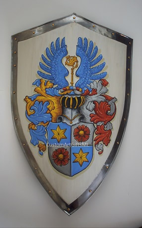 Luttschwager Family Coat of Arms metal shield