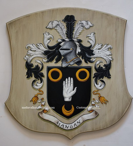 Mangan Coat of Arms wall plaque