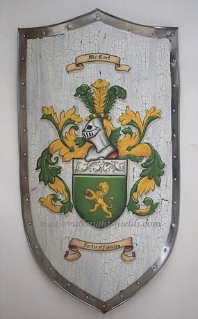 Mc Cart Metal Coat of Arms shield 