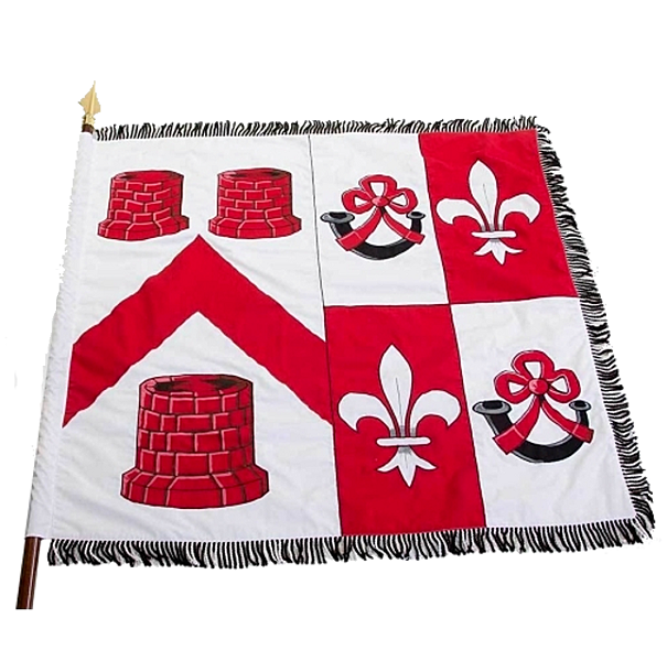 Medieval flags & banners - knight's lance flag embroidery