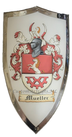 Miller - Mueller family coat of arms metal shield