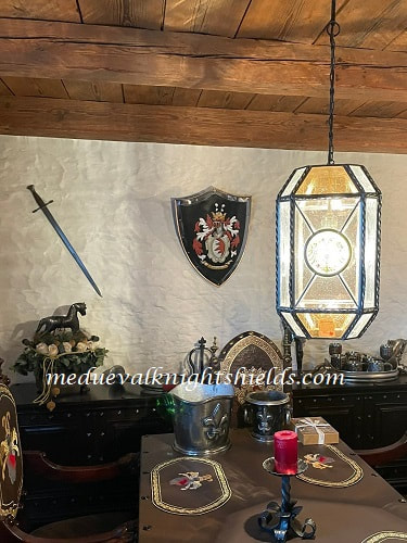 Coat of Arms knight shield wall décor knight's room