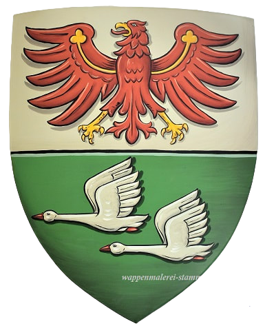 Coat of Arms shield - eagle and geese