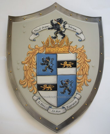 Armor knight shield - custom shield Coat of Arms