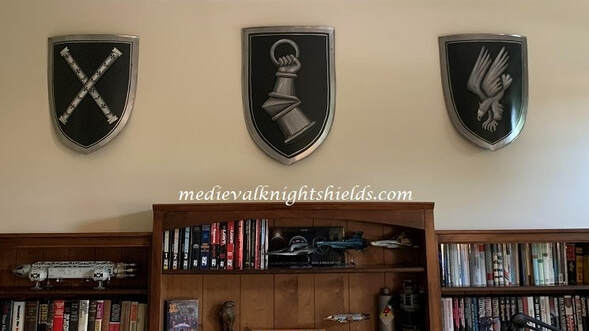 Medieval knight shields wall decor