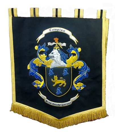 Embroidery flag coat of arms