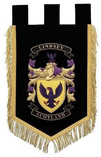 Family crest embroidery banner 4