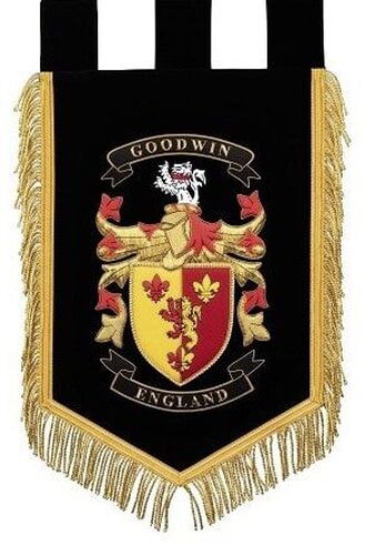 Family crest embroidery banner 5