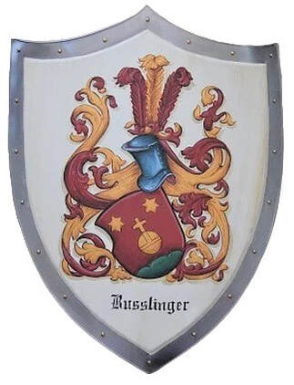 Knight shield with Coat of Arms Busslinger