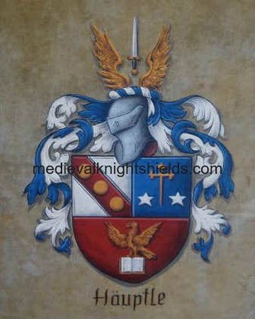 Haeuptle  Coat of Arms painting